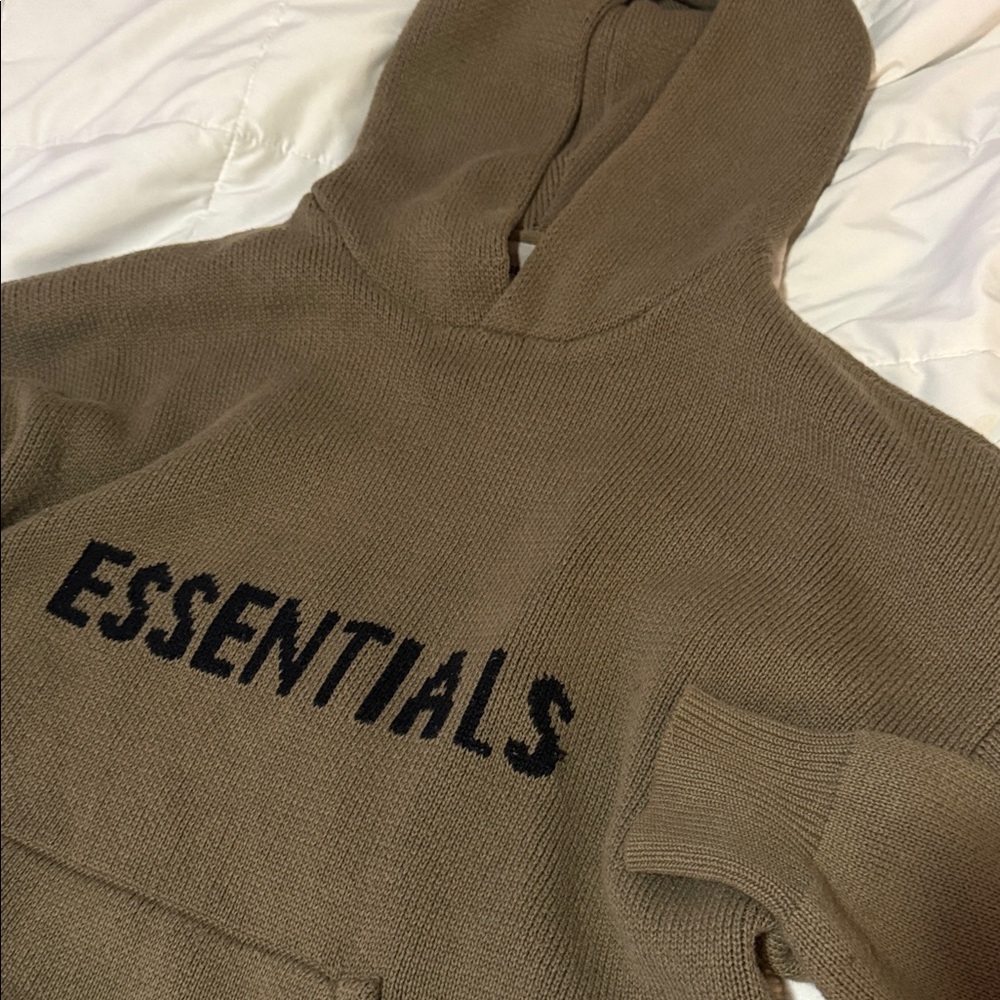FOG Essentials Knit Pullover Hoodie in Harvest